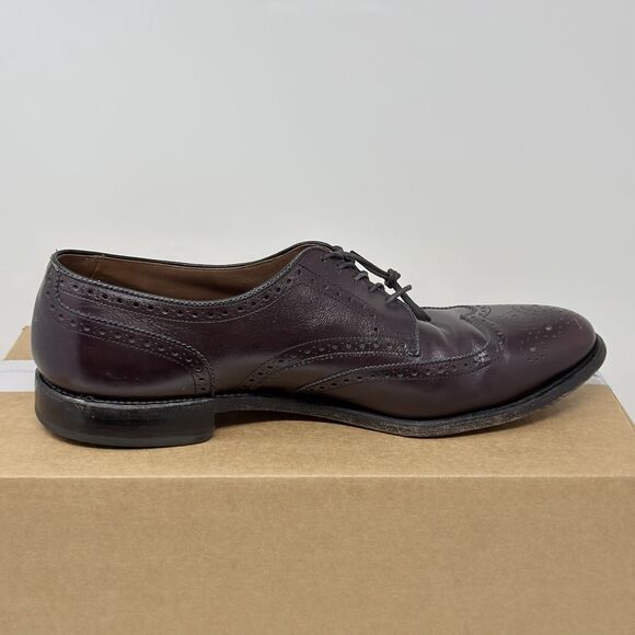 Vintage Allen Edmonds Concord Wingtip Oxford 12 B Burgundy Brogue 5177 USA main image 5